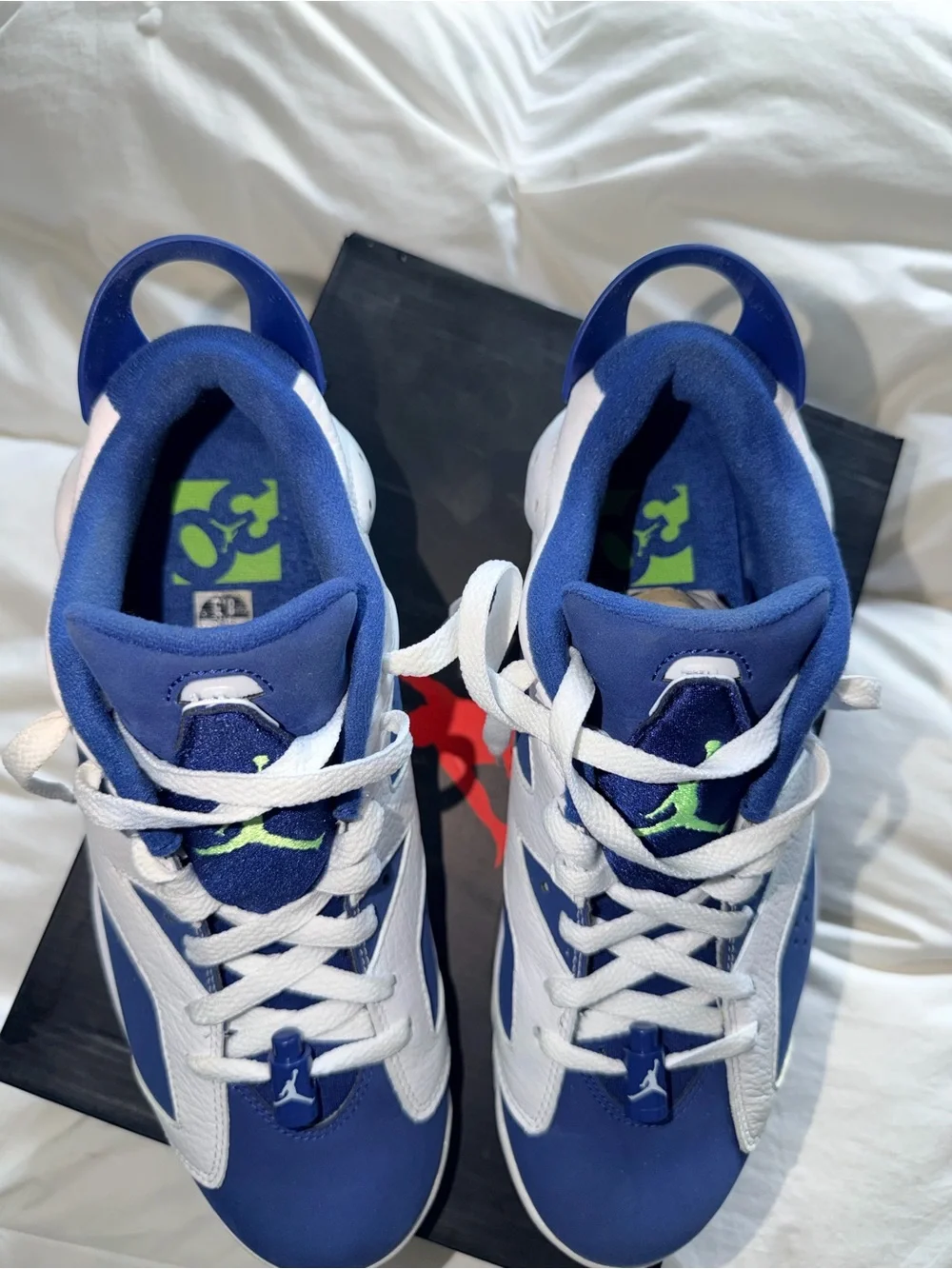 Air Jordan 6 Retro Low Insignia Blue Ghost Green Men’s 8.5